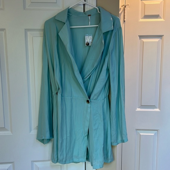 Free People Simone Dress Blazer Inspired Mini Dress - Picture 4 of 8